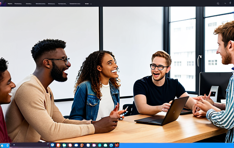 **Image Prompt for Real-Time Communication**: 
   "A diverse group of developers collaborating in a modern workspace, using communication platforms like Slack and Discord. Show them engaged in lively discussions, sharing ideas and solutions on screens, with a vibrant atmosphere that conveys creativity and teamwork."