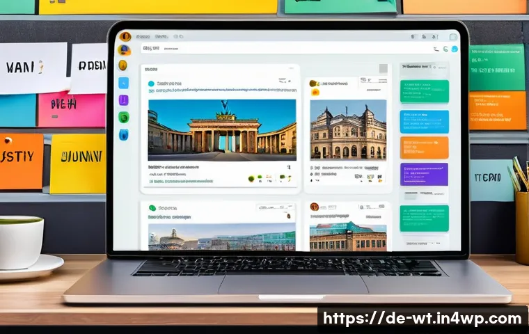 오픈소스 프로젝트에 대한 사용자 피드백 수집 방법 - A vibrant illustration of a modern online open-source community forum interface on a laptop screen, ...