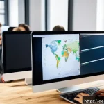 Home 20 오픈소스 기여의 글로벌 트렌드 - A vibrant, diverse group of software developers collaborating remotely on an open-source project, sh...